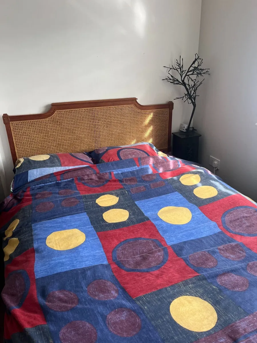 Queen Bed Base with Drawers and Headboard - Image 2