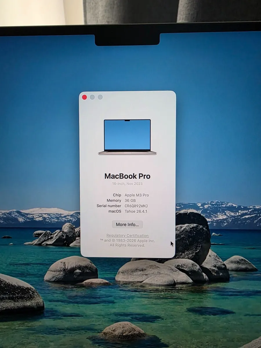 MacBook Pro M3 Pro – 16-inch, 36GB RAM, 500GB SSD - Image 1