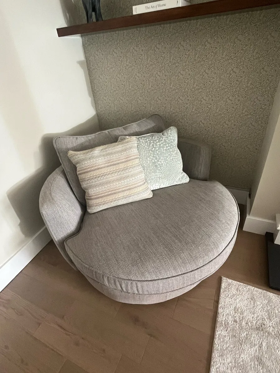 Suite (Sofa, Armchair, Cuddle Chair, Footstool) - Image 3