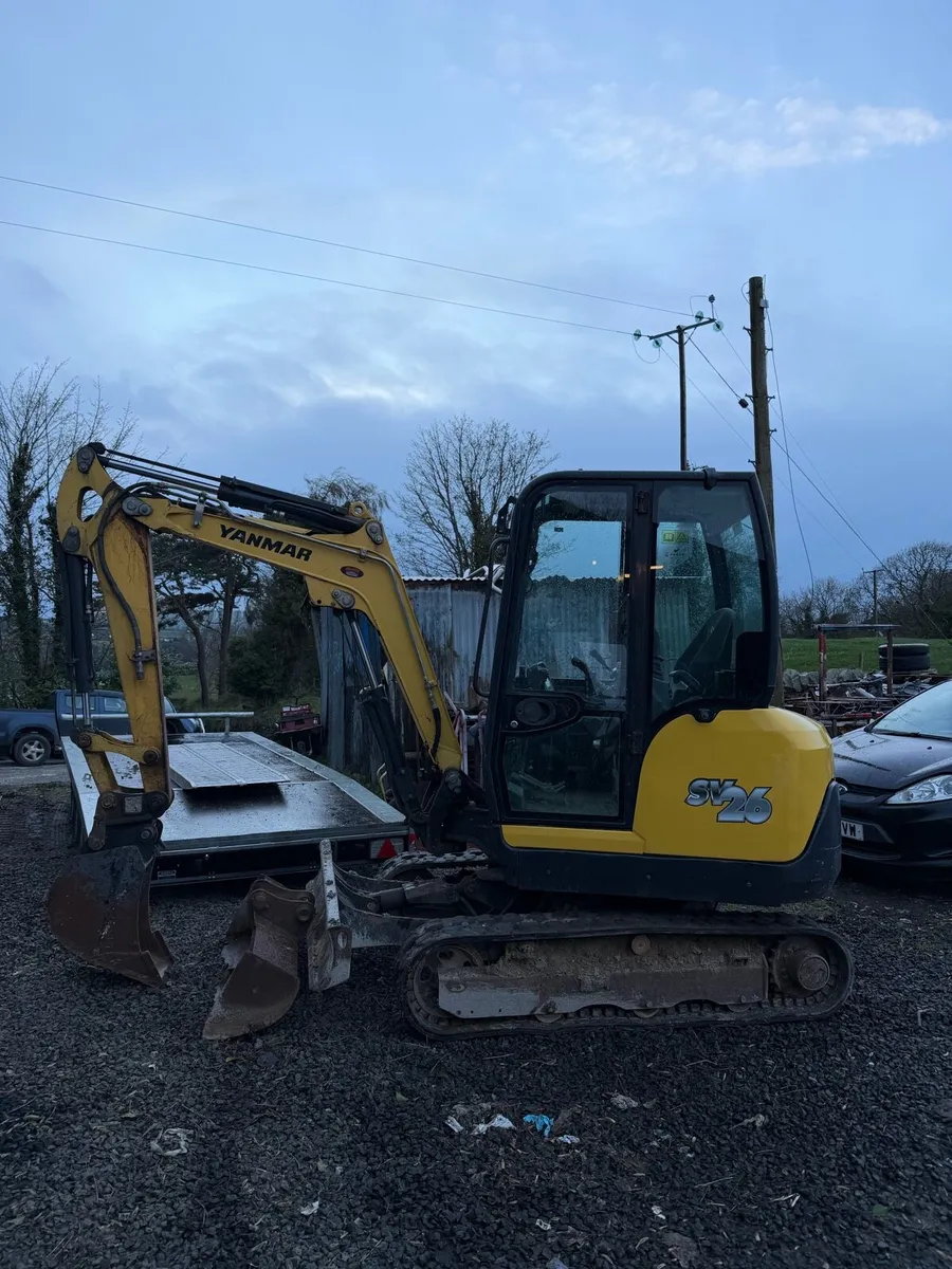 Yanmar sv26 mini digger - Image 1