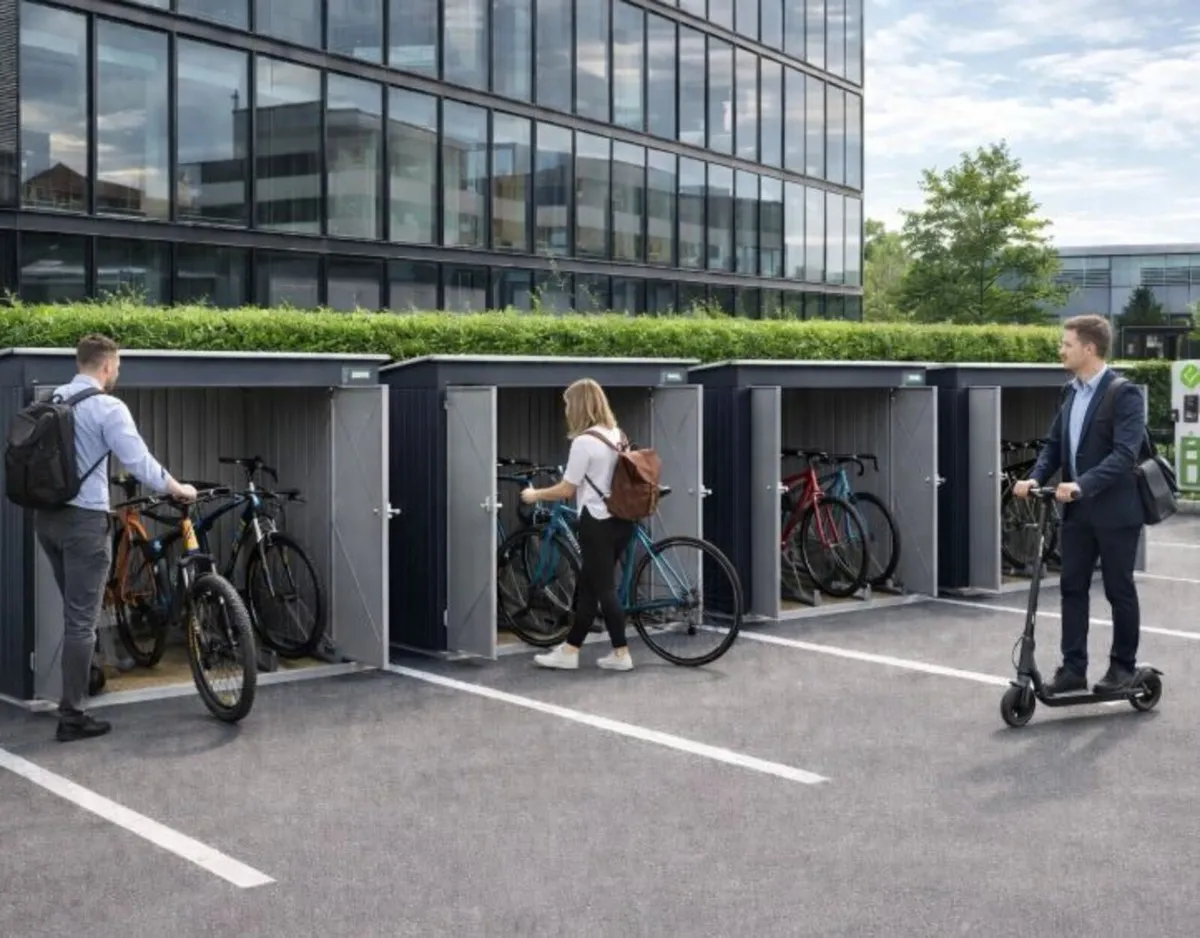 4🚲 6x6 Steel Bike Storage Shed – Holds 4 Bikes | - Image 3