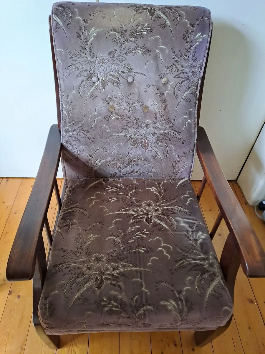 3 Seater Couch,  2 Armchairs, Corner Cabinet - Image 1