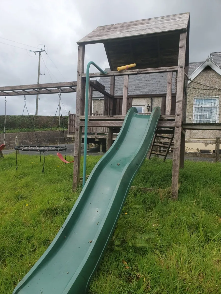 Large Twin Tower Outdoor Climbing Frame - Image 2