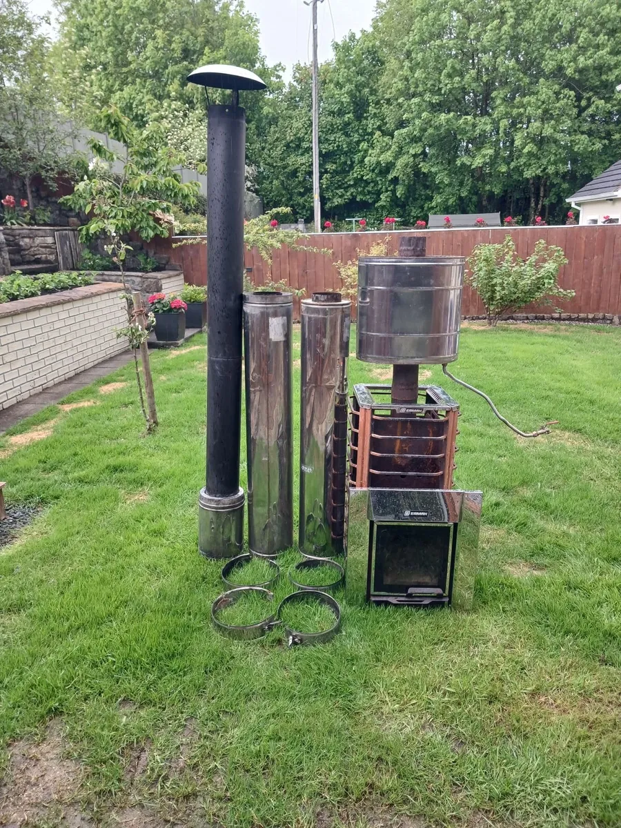 Sauna stove and chimney - Image 1