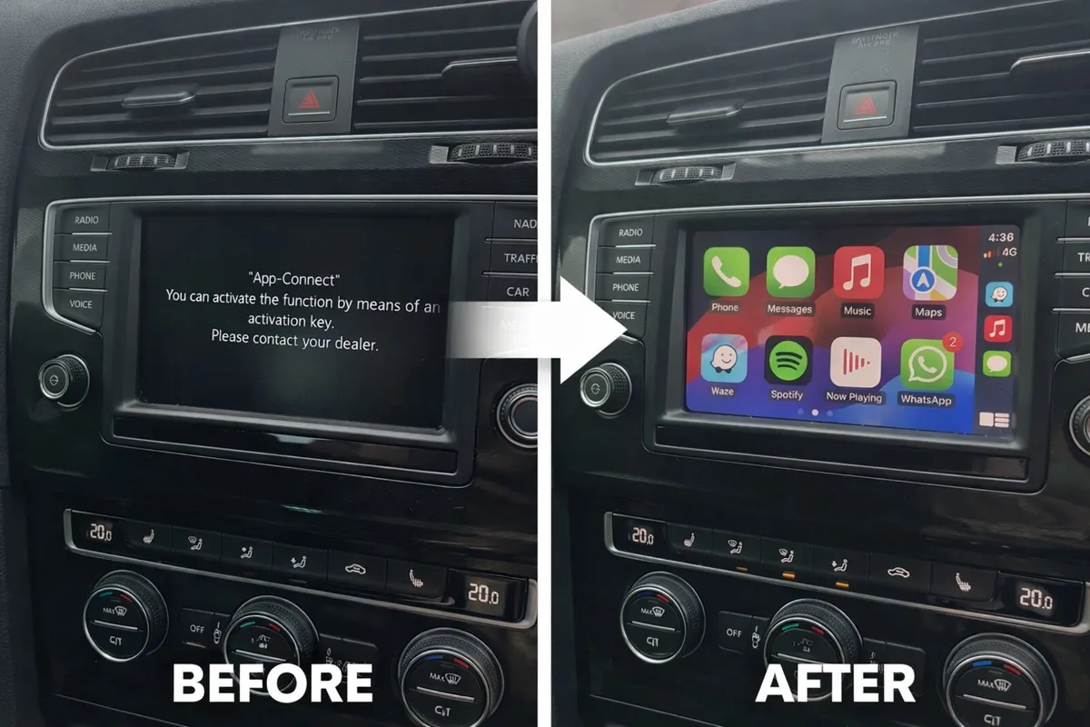 Volkswagen Apple Carplay / Android Auto activation