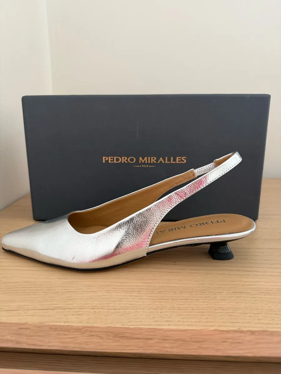 Silver Pedro Miralles shoes - Image 1
