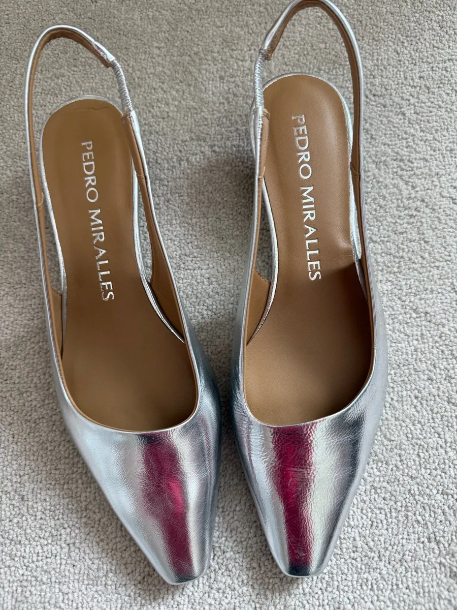 Silver Pedro Miralles shoes - Image 4