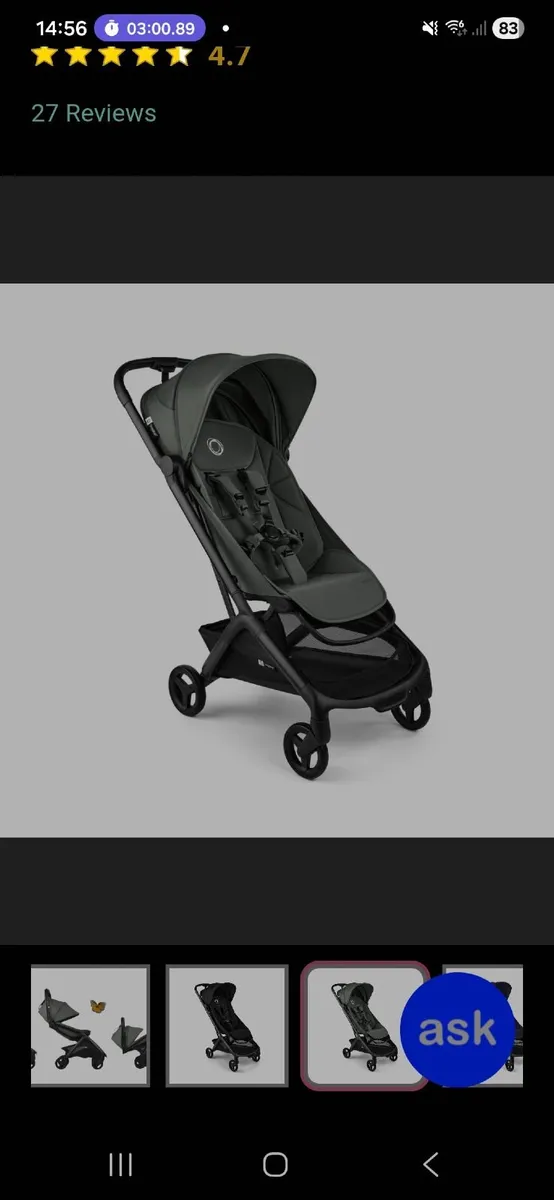 Bugaboo Butterfly Stroller Forest - Image 1