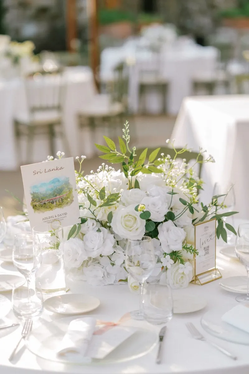 Elegant Artificial Wedding Flowers Centrepieces - Image 1
