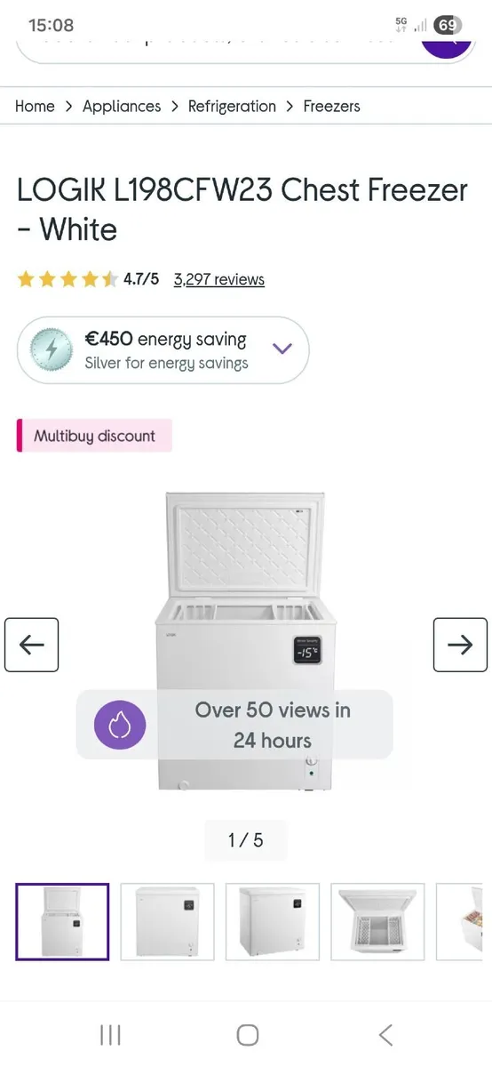 Chest freezer Logik - Image 4