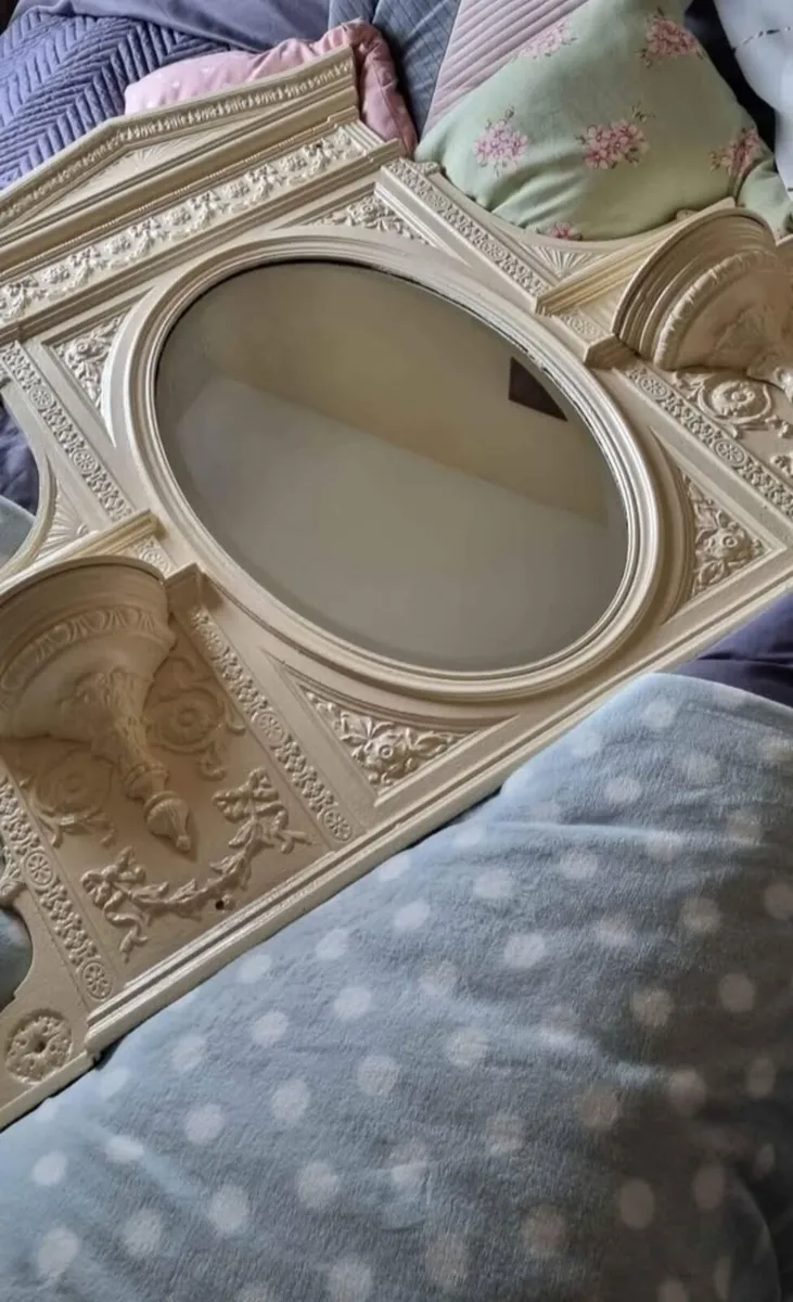 Lsrge cast Iron Mirror - Image 1
