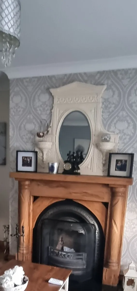 Lsrge cast Iron Mirror - Image 2