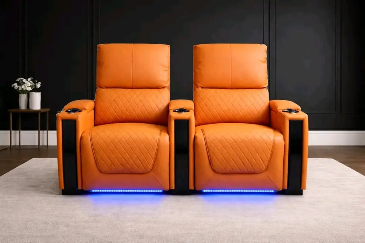 2 Seater Sienna Electric Leather Recliner Sofa - Image 2