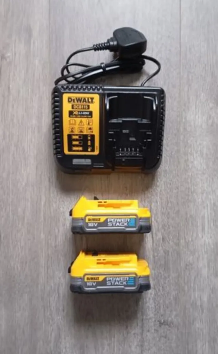 DeWalt Powerstack Batteries and Charger(New)