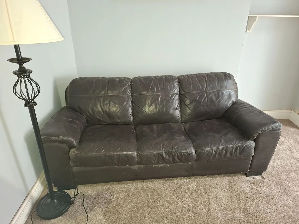 Leather Couch - Image 1