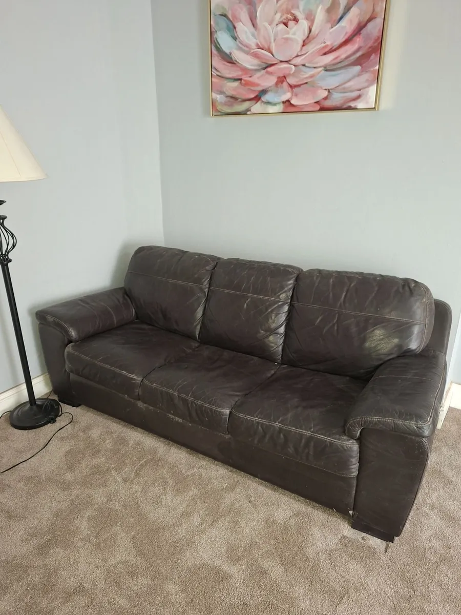 Leather Couch - Image 2