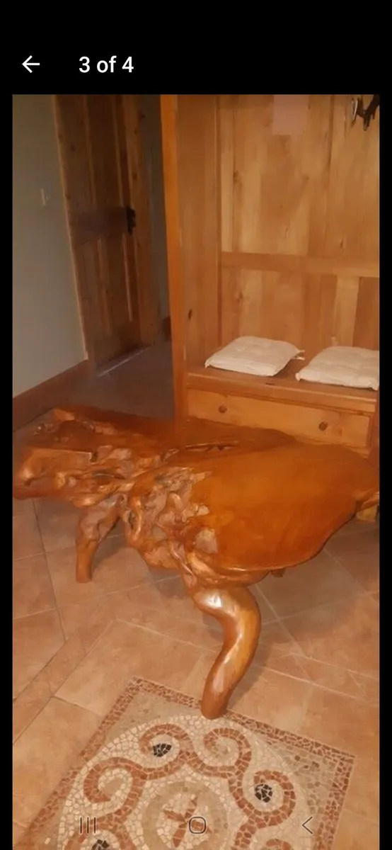 Root chair & coffee table - Image 3