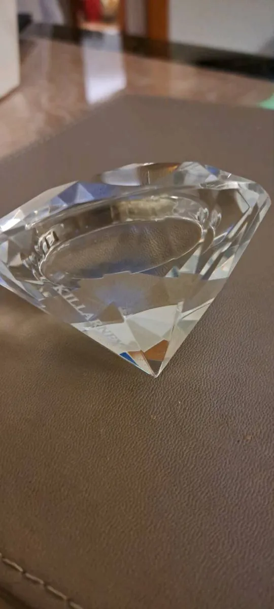 Killarney diamond cut crystal clock - Image 3