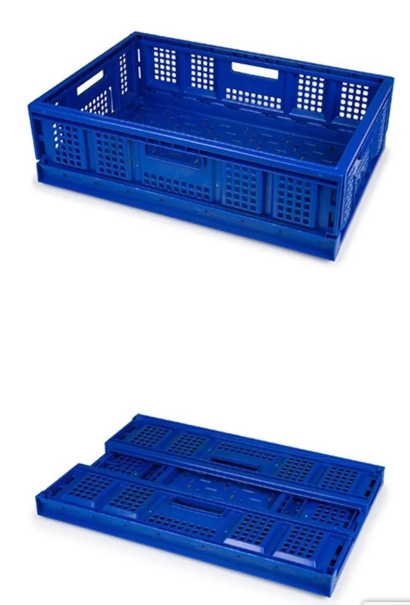 700 collapsible stackable storage crates - Image 1