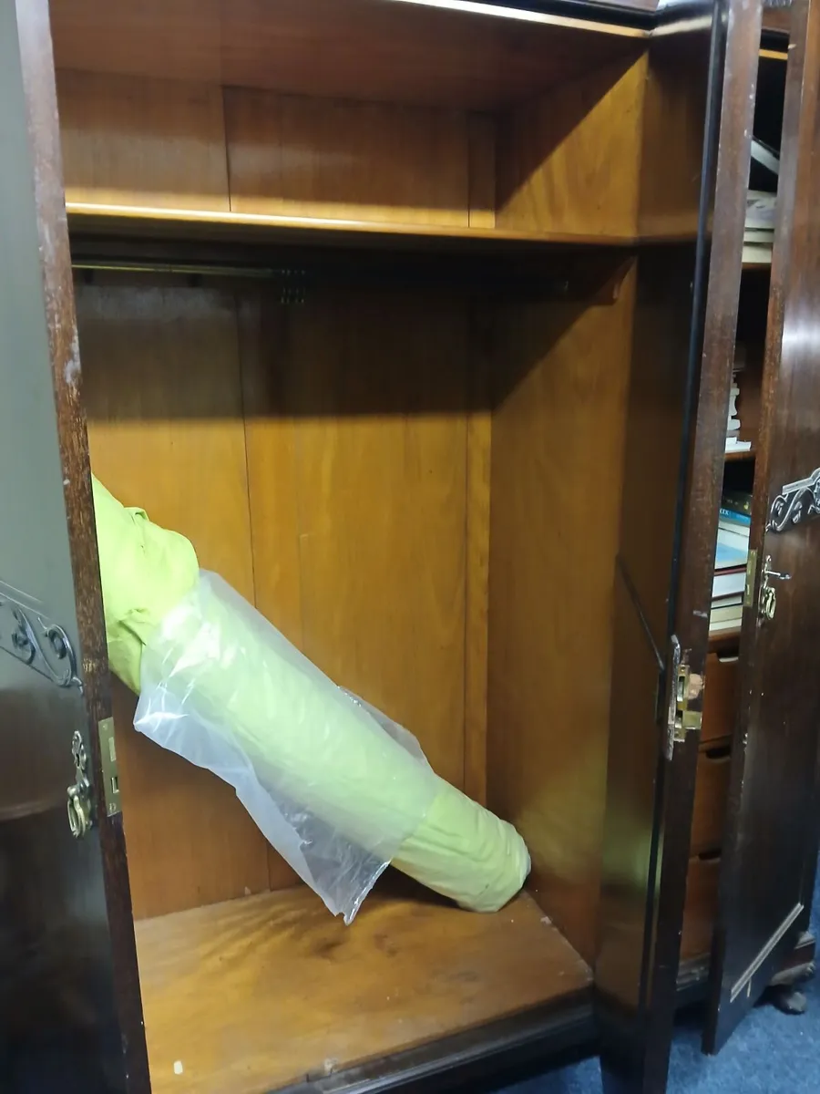 antique mahogany wardrobe - Image 2