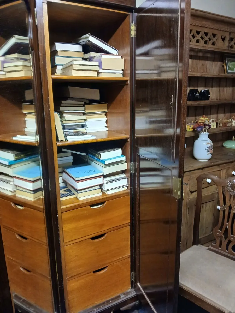 antique mahogany wardrobe - Image 3