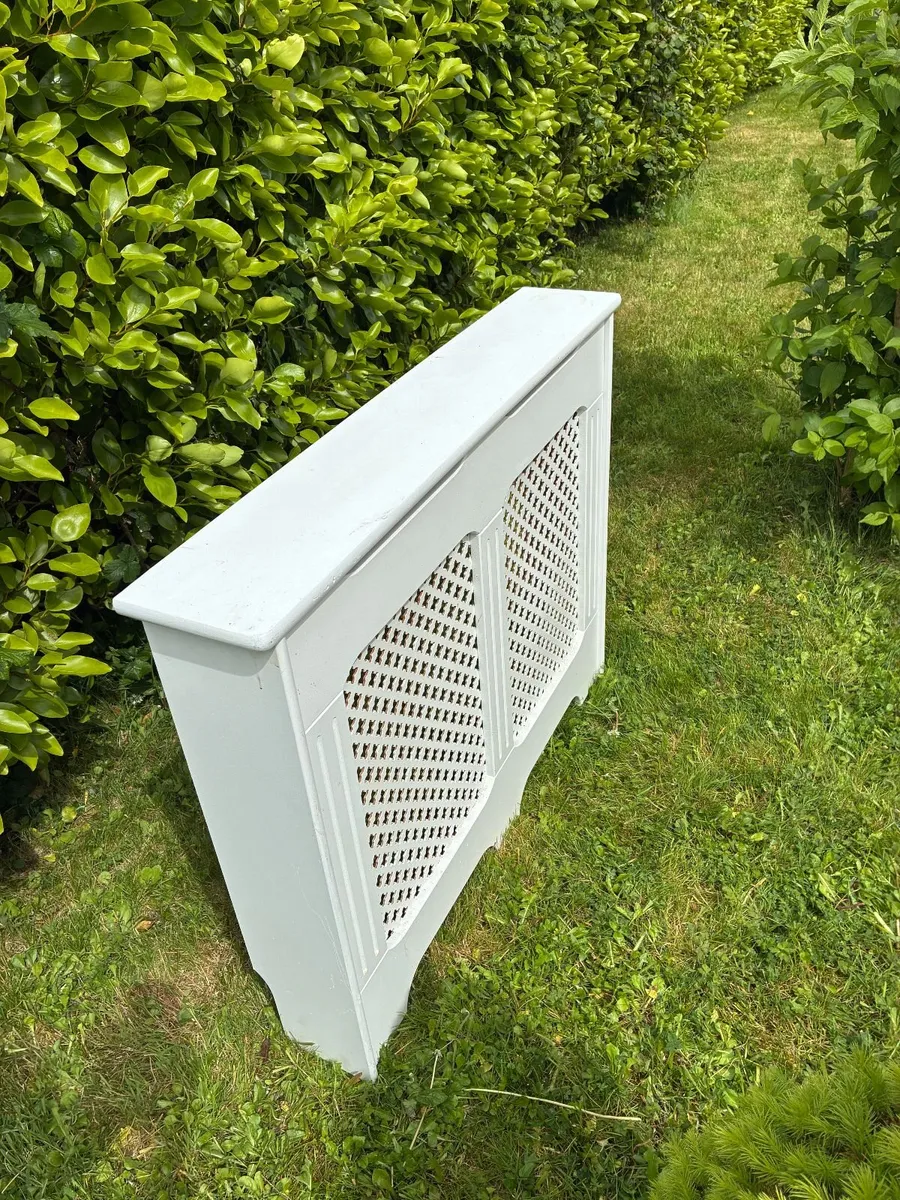 2x White Wooden Radiator Covers - Image 3