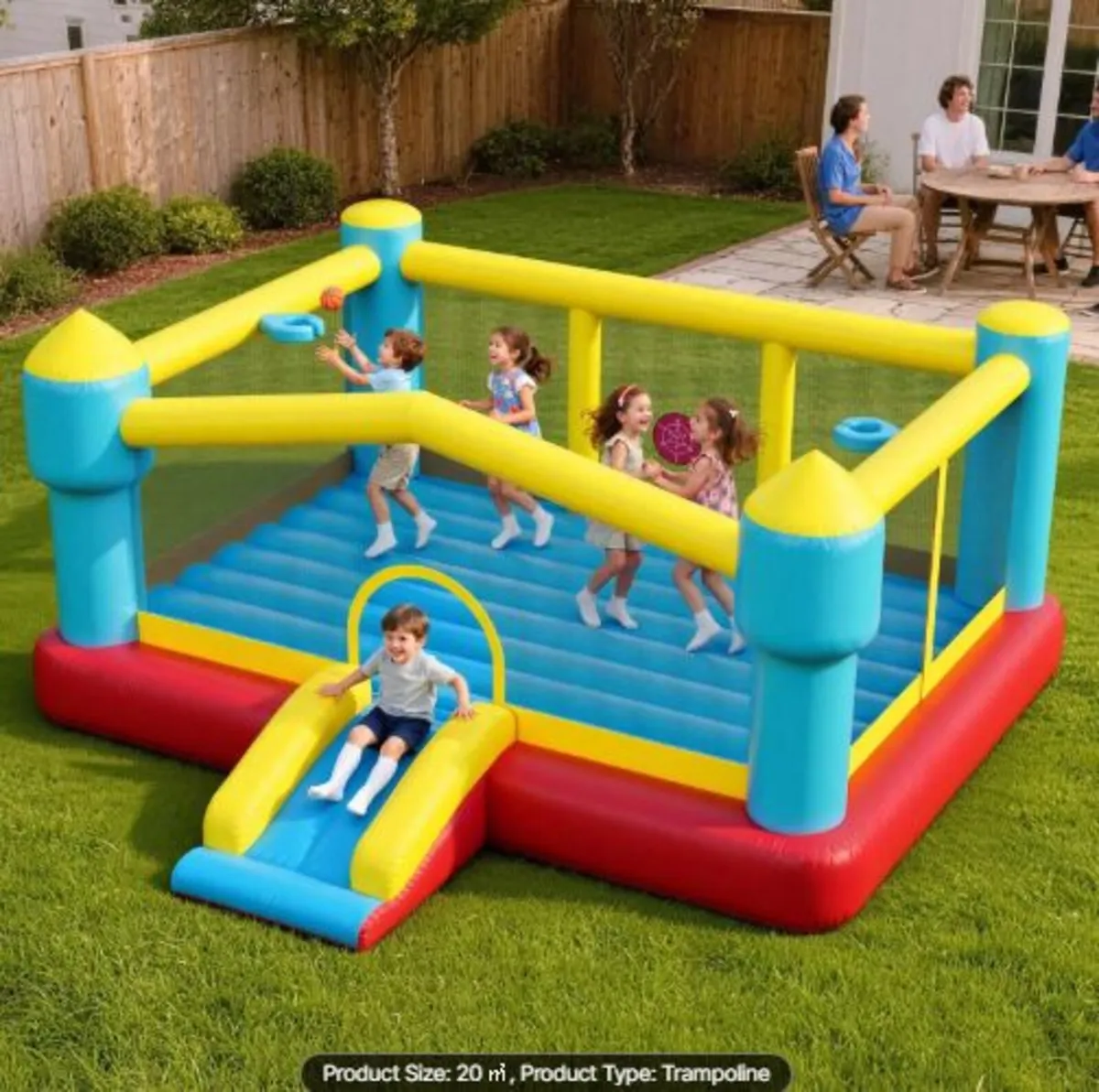Inflatable Bounce House,14.7x13.8 x6.8 ft Jumping - Image 4