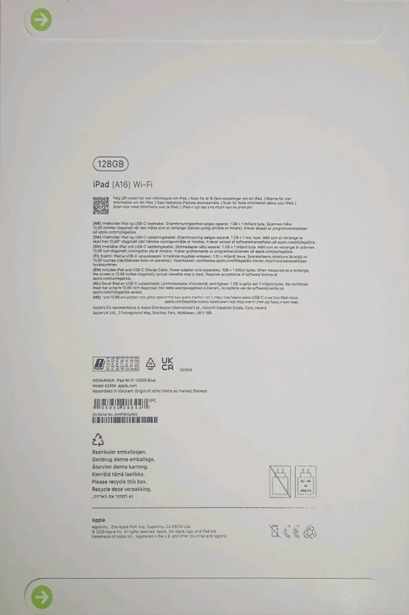 APPLE 11" iPad (2025) - 128 GB, Blue - Image 2