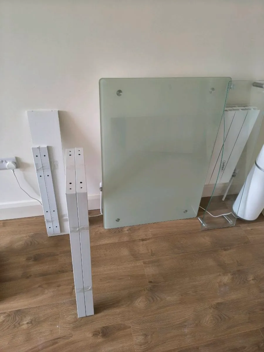 Desk with monitor stand
