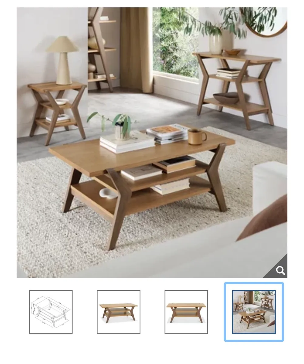 Kristen Oakwood coffee table - Image 3
