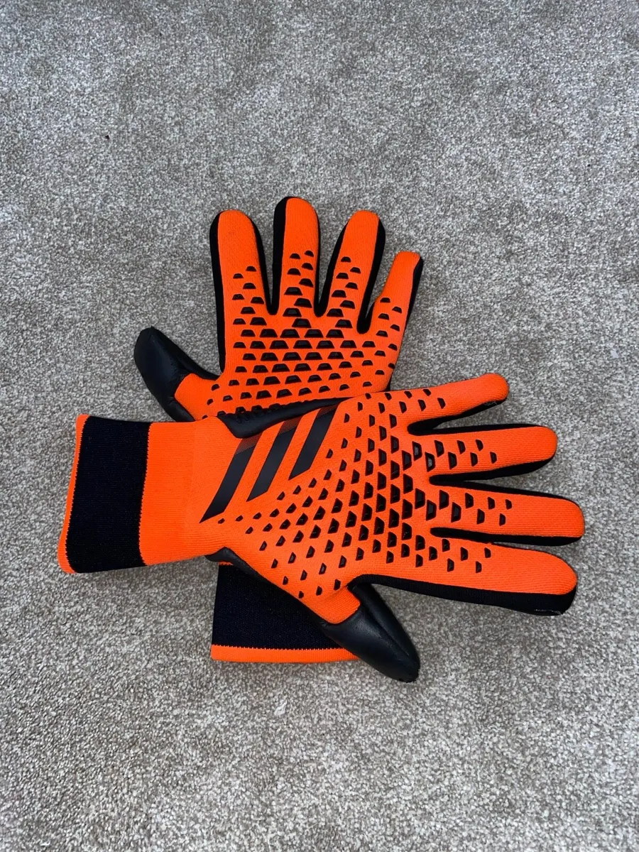 Adidas Orange Goalkeeper Gloves Size 10 - Image 1