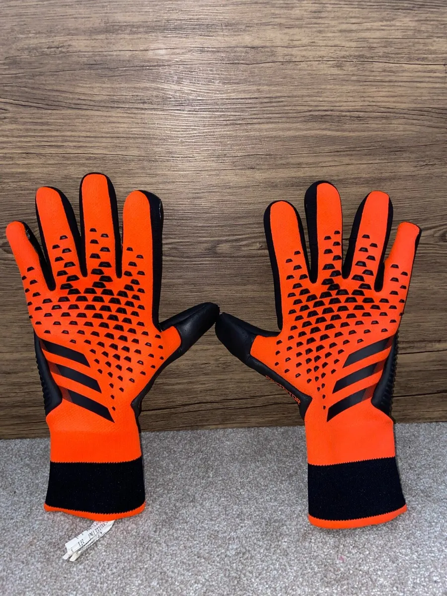 Adidas Orange Goalkeeper Gloves Size 10 - Image 4