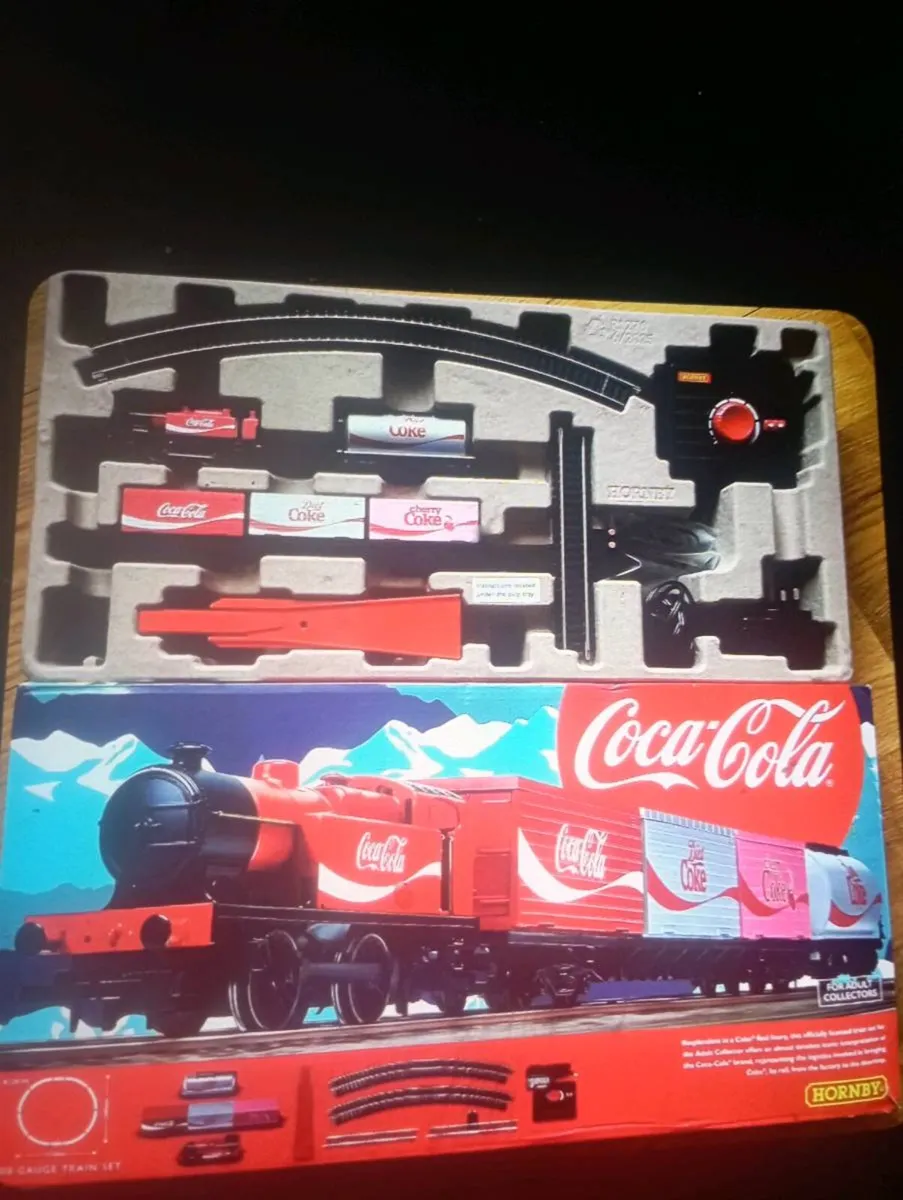 HORNBY COCA COLA SUMMERTIME 00 /HO GAUGE TRAIN SET - Image 1