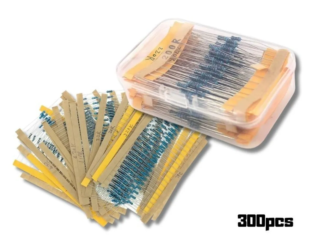 300PCS 1/4W Metal Film Resistor Kit 30 Values 10R - Image 1