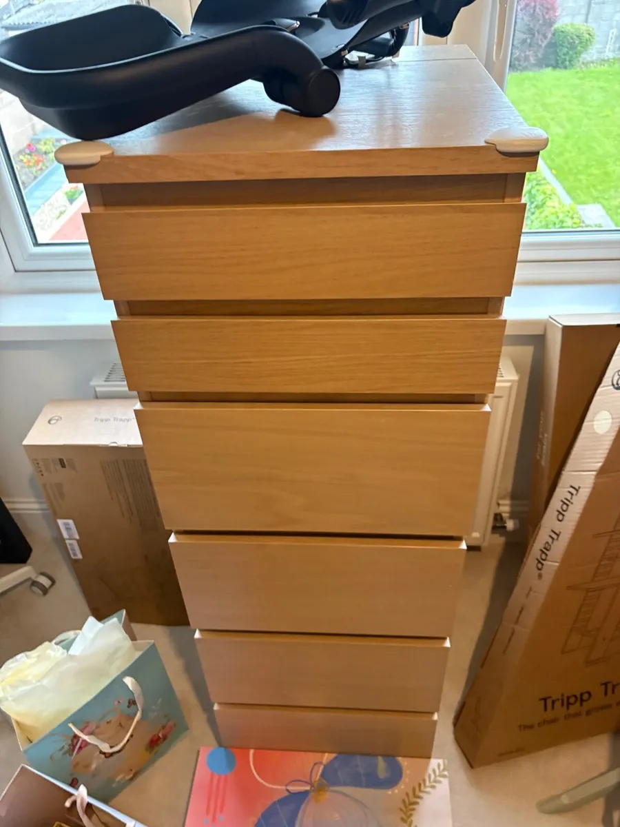 Drawers (IKEA Malm 6 drawer chest) - Image 1