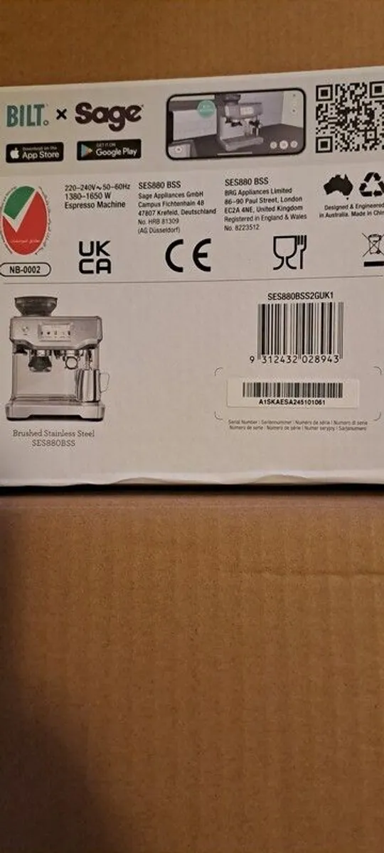 Sage Coffee Machine - Image 2