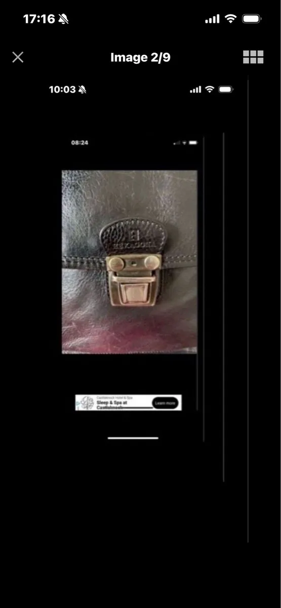 Hexagons Leather Shoulder Bag - Image 2