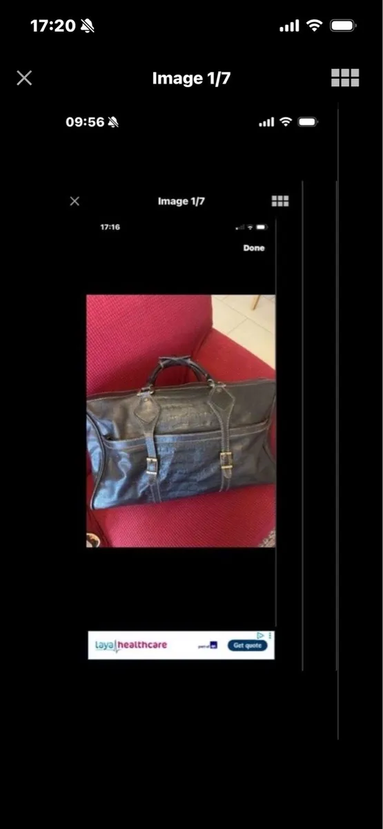 Large Leather Hold All - Image 1