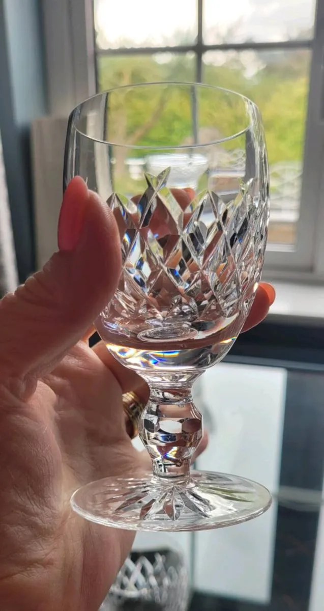 Waterford crystal Boyne sherry glasses x 3 - Image 2