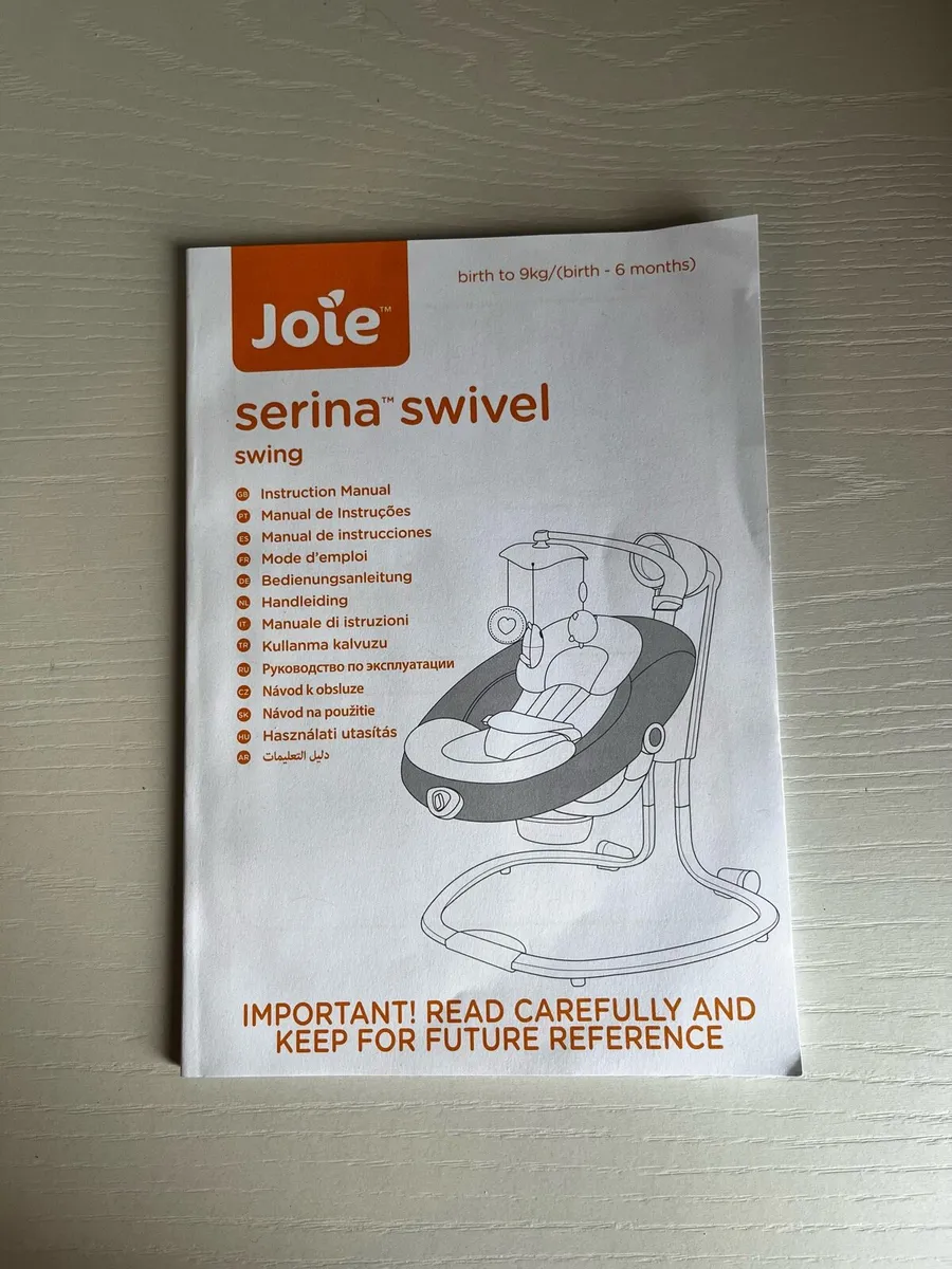 Joie Serina Swivel Baby Swing – Elephant Duo - Image 4