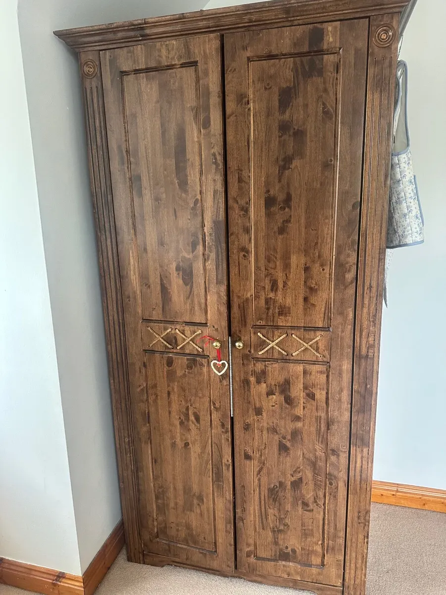 Double Walnut Wardrobe - Image 3