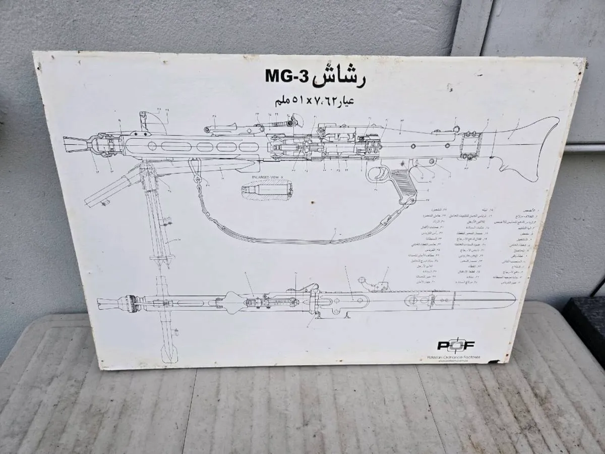 Mg3 Machine Gun Training Diagram - Image 1