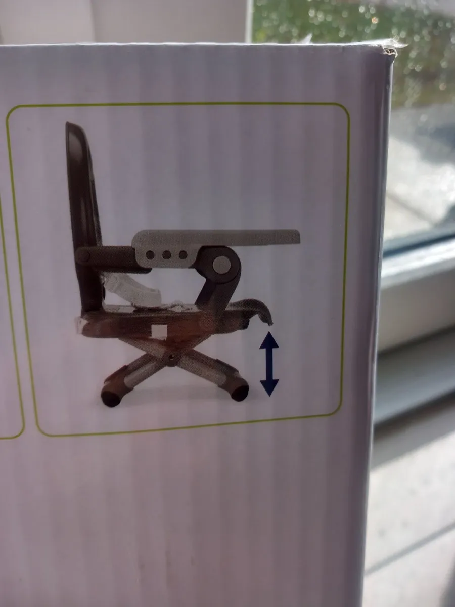 Childs booster seat for kitchen table (Never used - Image 2