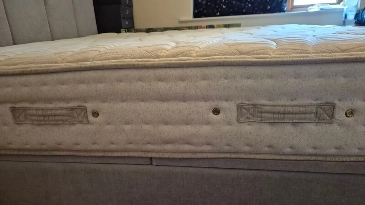 Super King Ottoman bed frame and Mattress - Image 2