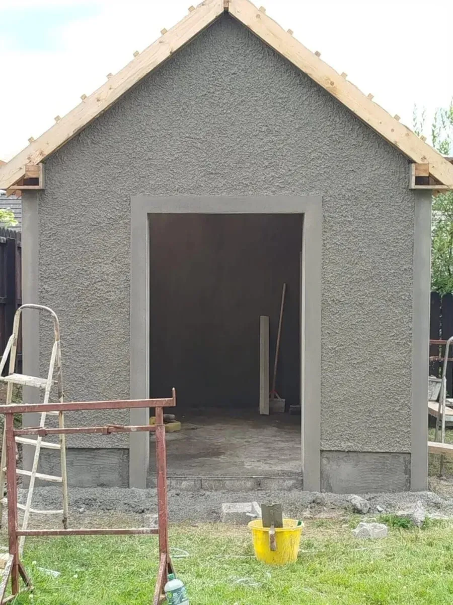 Garden sheds built and roofed