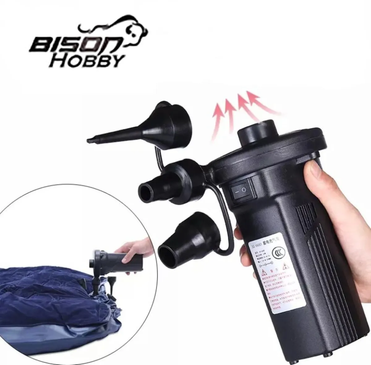 Portable Rechargeable Electric Air pump 12V - Image 1