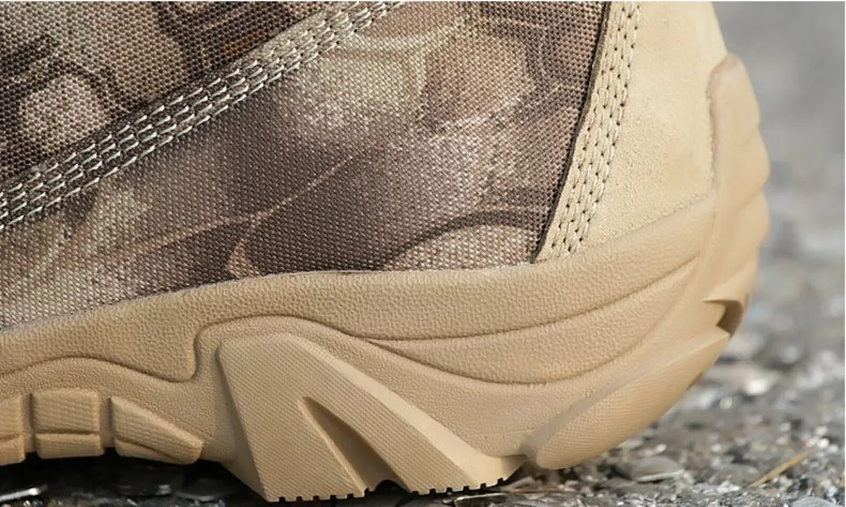 Camouflage Tactical Boots,Zipper Lace up - Image 3