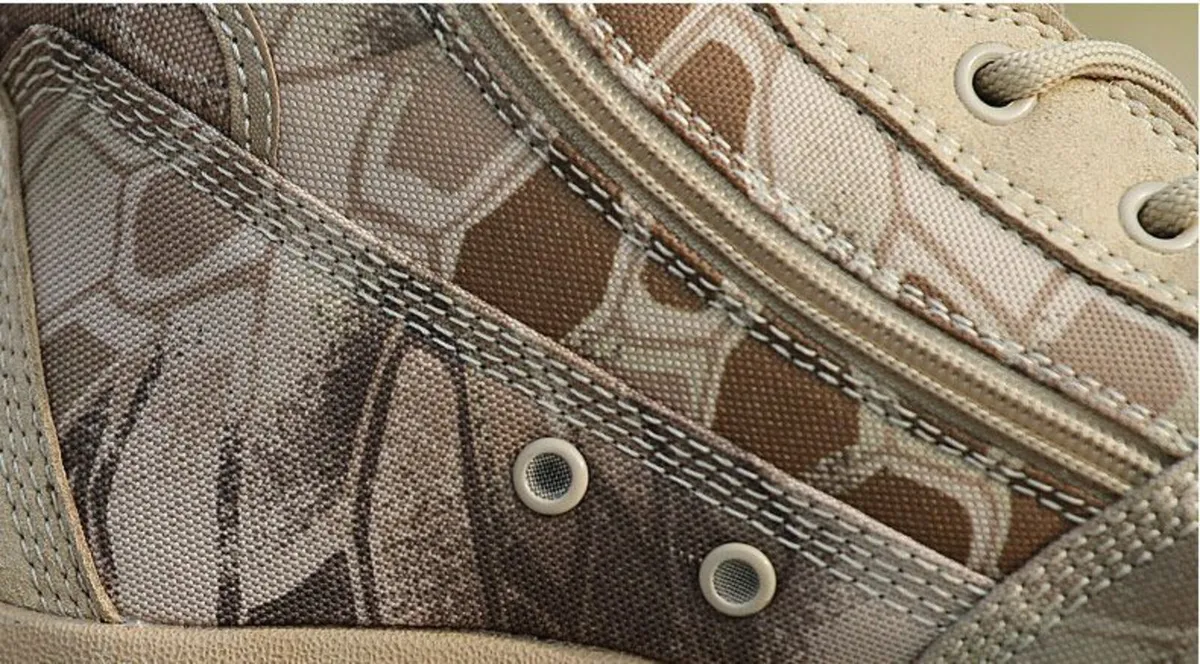 Camouflage Tactical Boots,Zipper Lace up - Image 4