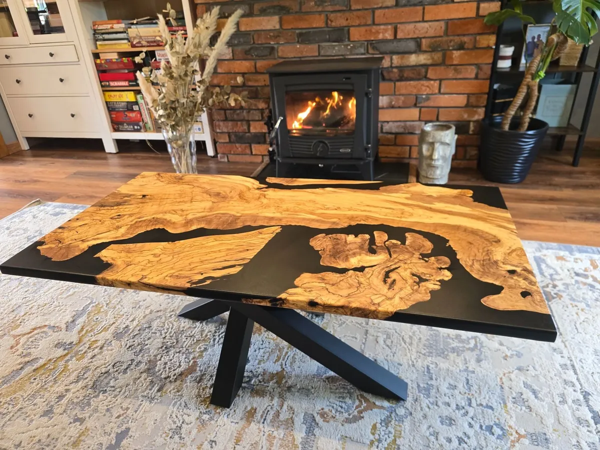 Hand made resin coffe table - Image 3