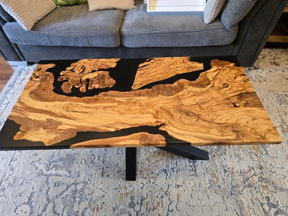 Hand made resin coffe table - Image 4